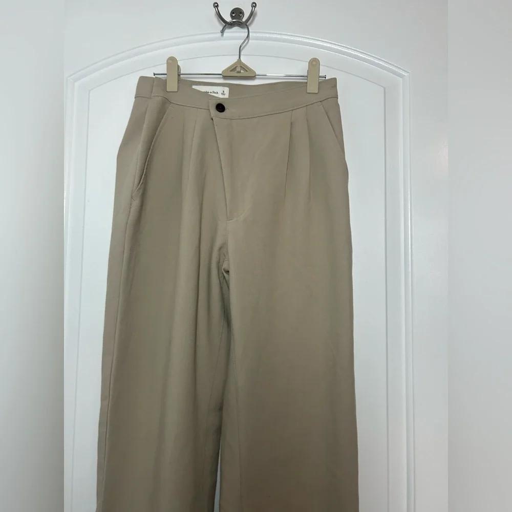 Abercrombie & Fitch Pleated Relaxed Trouser Pants Size S preppy chic preppy 90s - Picture 5 of 12